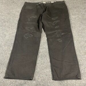 Jordan Craig Jeans Mens 46x32 Black Denim Distressed Legacy Raphael Loose Baggy